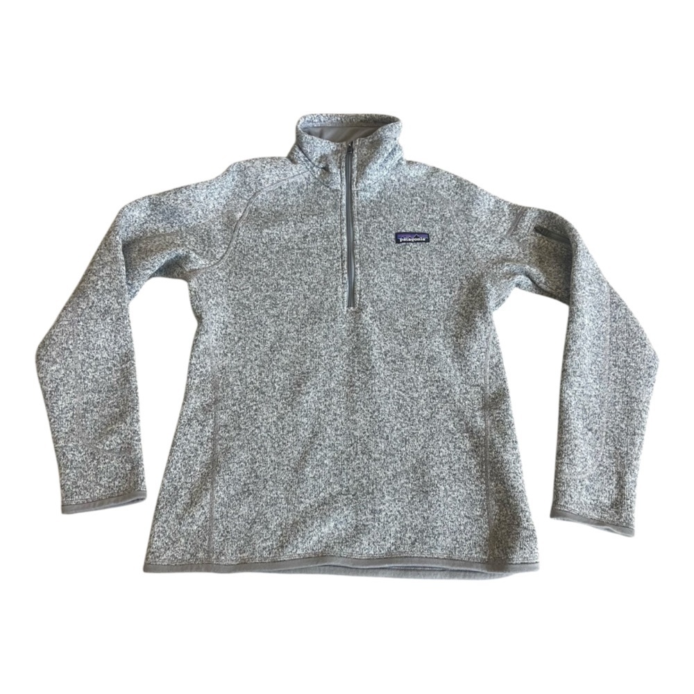 Patagonia Women's Better Sweater 1/4 Zip Gray Sz S
